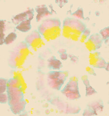 Circle Ink Effect. Artistic Background. Batik Paint. Psychedelic Light Design. Tie Die Art Painting. Pastel Spiral Tie-dye. Hippie Swirl Pattern. Color Shirt. Circular Spiral Tie-dye.
