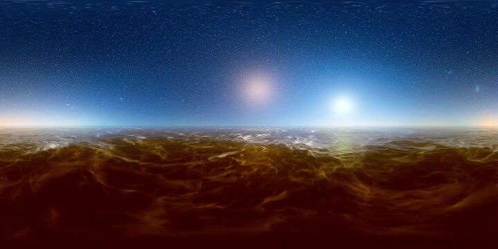 A 360VR experience of being alone in the middle of the ocean on a clear starry night.