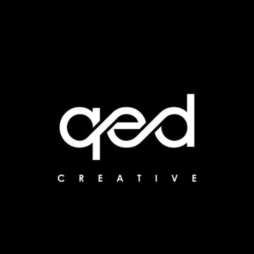 QED Letter Initial Logo Design Template Vector Illustration