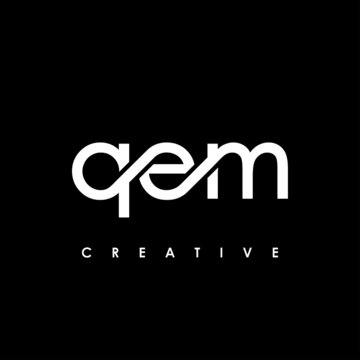 QEM Letter Initial Logo Design Template Vector Illustration
