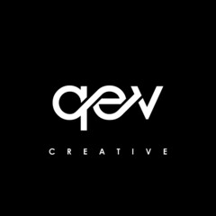 QEV Letter Initial Logo Design Template Vector Illustration