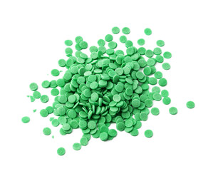 Confectionery decorative green flat Easter cake filling