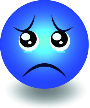 illustration of a pleading face emoji