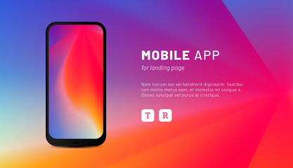 Modern colorful mobile wallpaper. Liquid shapes in multi-colored background. Art design for your mobile or web project. Eps10 vector.