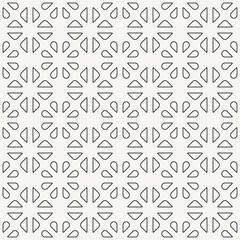 Black Petals And White Background. Vector Black Petals And White Backgound Pattern. Black Petals Seamless Ornament.