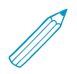 Blauer Bleistift als Icon