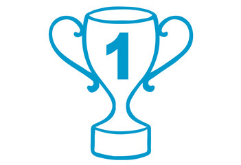 Sieger Pokal als Icon und Symbol