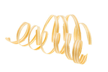 wood shavings isolated