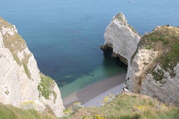 Falaises normandes Etretat