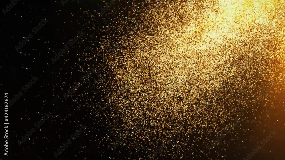Poster shimmering stars particle loopable abstract loop background. futuristic abstract glittering moving p