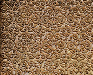 Abstract jewelry background. Gold metal ornament. Interlacing surface. Decoration for design. High quality photo
