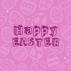 Hand Drawn Pastel Monochrome Easter Design
