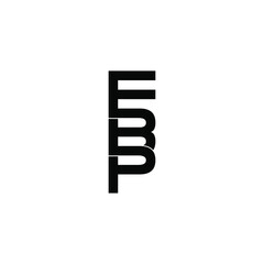 ebp letter original monogram logo design