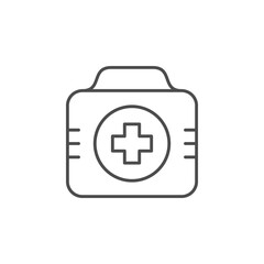 First aid kit line outline icon