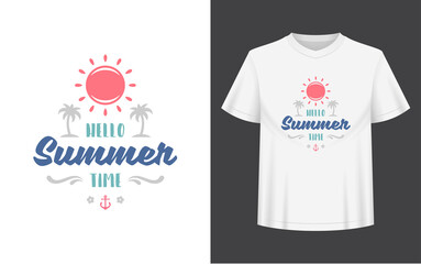 Summer quote or saying can be used for t-shirt, mug, greeting card, photo overlays