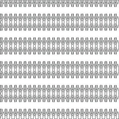 Geometric vector pattern with triangular elements. Seamless abstract ornament for wallpapers and backgrounds. Black and white colors.
