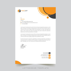 Modern Letterhead Design Template 