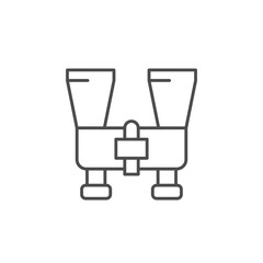 Modern binoculars line outline icon