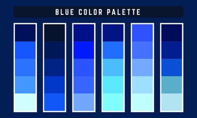Blue Vector Color Palette