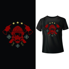 Firefightert, T-shirt Design

