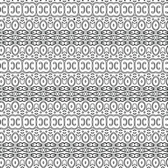 Geometric vector pattern with triangular elements. Seamless abstract ornament for wallpapers and backgrounds. Black and white colors.
