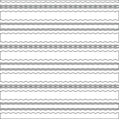 Geometric vector pattern with triangular elements. Seamless abstract ornament for wallpapers and backgrounds. Black and white colors.
