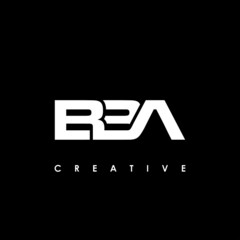 BBA Letter Initial Logo Design Template Vector Illustration