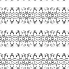 Geometric vector pattern with triangular elements. Seamless abstract ornament for wallpapers and backgrounds. Black and white colors.
