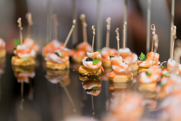 sandwich, mini canapes, buffet food, catering food party at restaurant, snacks and appetizers, mini cake, food for the event