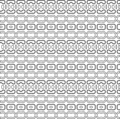 Geometric vector pattern with triangular elements. Seamless abstract ornament for wallpapers and backgrounds. Black and white colors.
