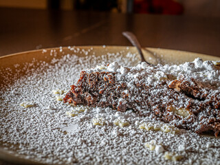 Part de brownie simple avec petite déco