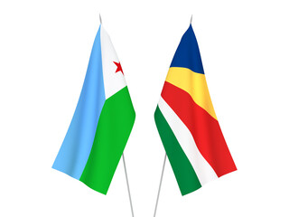 Seychelles and Republic of Djibouti flags