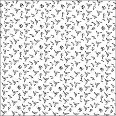 Geometric vector pattern with triangular elements. Seamless abstract ornament for wallpapers and backgrounds. Black and white colors.
