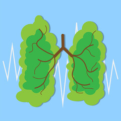 Lungs tree illustration