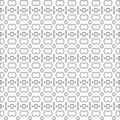 Geometric vector pattern with triangular elements. Seamless abstract ornament for wallpapers and backgrounds. Black and white colors.
