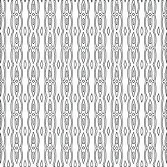 Geometric vector pattern with triangular elements. Seamless abstract ornament for wallpapers and backgrounds. Black and white colors.
