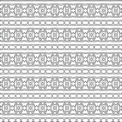 Geometric vector pattern with triangular elements. Seamless abstract ornament for wallpapers and backgrounds. Black and white colors.
