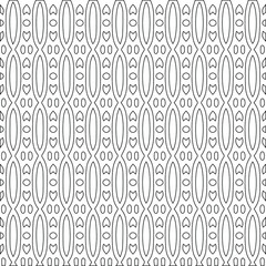 Geometric vector pattern with triangular elements. Seamless abstract ornament for wallpapers and backgrounds. Black and white colors.
