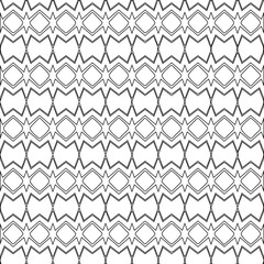 Geometric vector pattern with triangular elements. Seamless abstract ornament for wallpapers and backgrounds. Black and white colors.
