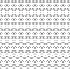 Geometric vector pattern with triangular elements. Seamless abstract ornament for wallpapers and backgrounds. Black and white colors.
