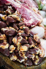 Meat (chicken heart meat)