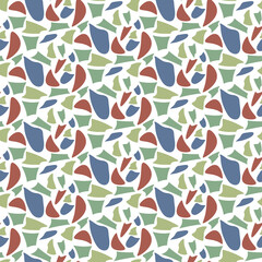 Abstract seamless pattern with spots of natural natural shades. Vector illustration. Modern design for packaging, flyers, brochures, design and fabric printing.