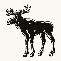Moose vintage template