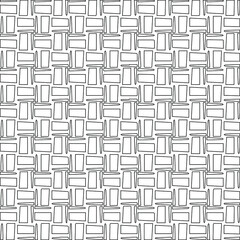 Geometric vector pattern with triangular elements. Seamless abstract ornament for wallpapers and backgrounds. Black and white colors.
