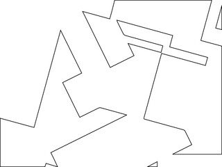 Geometric vector pattern with triangular elements. abstract ornament for wallpapers and backgrounds. Black and white colors. 