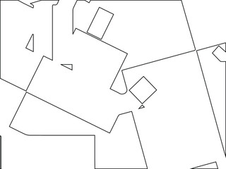 Geometric vector pattern with triangular elements. abstract ornament for wallpapers and backgrounds. Black and white colors.
