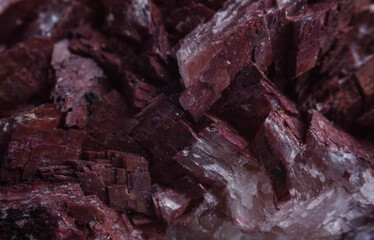 crystal stone mienral macro photo of the enlarged stones close-up
