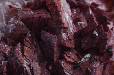 crystal stone mienral macro photo of the enlarged stones close-up