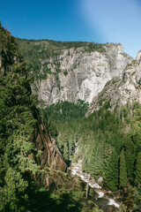 View of the Merced River Canyon from the Mist Trail