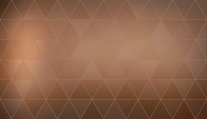 Big triangles brown color abstract geometric background.